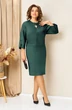 Платье 1449 бутылочно-зеленый VOLNA