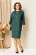 Платье 1449 бутылочно-зеленый VOLNA фото 4