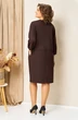 Платье 1449 шоколадно-коричневый VOLNA фото 2