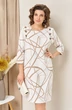 Платье 1457 бежево-белый VOLNA фото 4