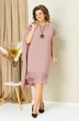 Костюм с платьем 1459 пудрово-розовый VOLNA фото 4