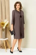 Костюм с платьем 1459 светлый шоколад VOLNA