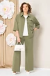 Костюм брючный 1463 олива VOLNA