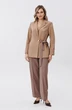 Костюм брючный 2441 мокко + песочный VeritaModa фото 3