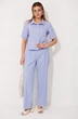 Костюм брючный 2458 голубой VeritaModa фото 4