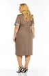 Костюм с платьем 668 бежевый Via-mod фото 5 Костюм с платьем 668 бежевый Via-mod фото 5