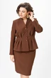 Костюм с юбкой 1055 шоколад Vilena фото 4