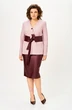 Костюм с юбкой 1147 крем+бургунди Vilena