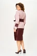 Костюм с юбкой 1147 крем+бургунди Vilena фото 2