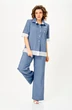 Костюм брючный 1156 голубой Vilena фото 3