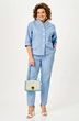 Костюм брючный 1159 голубой Vilena
