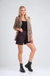 Костюм с шортами 606 песок+баклажан Vilena
