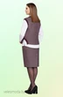Костюм с юбкой 3004 Vitol Fashion