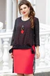 Костюм с платьем 14263 красный Vittoria Queen