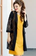 Костюм с платьем 14673 черный + горчица Vittoria Queen