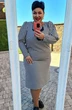 Платье 14913 гусиная лапка белый + черный Vittoria Queen