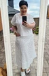 Костюм с юбкой 16463 белый Vittoria Queen