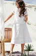 Костюм с юбкой 16463 белый Vittoria Queen