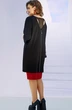 Костюм с юбкой 16663-1 черный + красный Vittoria Queen