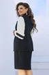 Костюм с платьем 16783 черный+молочный рукава Vittoria Queen