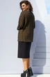 Костюм с платьем 16933 гусиная лапка + черный Vittoria Queen