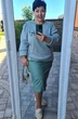 Костюм с юбкой 17083 мятный Vittoria Queen