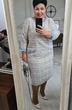 Платье 17263 шампанское + голубой Vittoria Queen