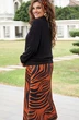 Костюм с юбкой 17283 черный + карамель Vittoria Queen