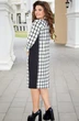 Платье 17323 клетка беж + черный Vittoria Queen