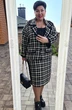 *Костюм с юбкой 17373 клетка Vittoria Queen
