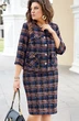 Костюм с юбкой 17393 клетка Vittoria Queen