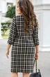 Костюм с юбкой 17423 дизайн клетка Vittoria Queen