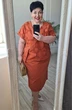 Костюм с платьем 17743 кирпичный Vittoria Queen