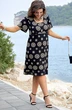 *Платье 18183 бежевый + черный Vittoria Queen