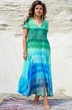 *Платье 18643 зелено-голубой градиент Vittoria Queen