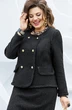 *Костюм с юбкой 19253 черный Vittoria Queen