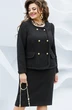 *Костюм с юбкой 19253 черный Vittoria Queen
