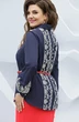 Костюм с юбкой 19723 синий + красный Vittoria Queen