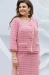 Костюм с юбкой 19883 клетка розовый Vittoria Queen