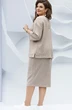 Костюм  юбкой 20073-1 бежевый Vittoria Queen
