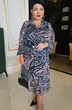 Платье 20313 зебра серо-розовый Vittoria Queen