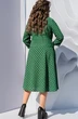 Костюм с юбкой 20363 клетка зеленый Vittoria Queen