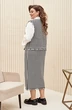 Костюм с юбкой 22013 гусиная лапка черно-белый Vittoria Queen