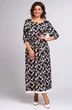 Платье 2252 стрекозы+черный YOUR SIZE