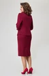 Костюм с юбкой 4408 бордовый ZLATA