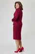 Костюм с юбкой 4408 бордовый ZLATA
