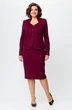 Костюм с юбкой 4430 бордовый ZLATA