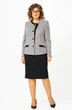 Костюм с юбкой 4461 светло-серый ZLATA