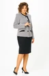 Костюм с юбкой 4461 светло-серый ZLATA фото 3