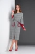 Платье 424 красная отделка Zigzag Style